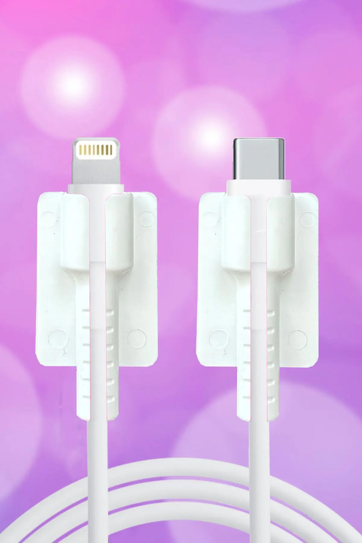 Kablo Ucu Koruyucu Iphone 11-12-13-14 Pro & Promax & Plus Modelleri Ile Uyumlu Desenli Silikon Kapak