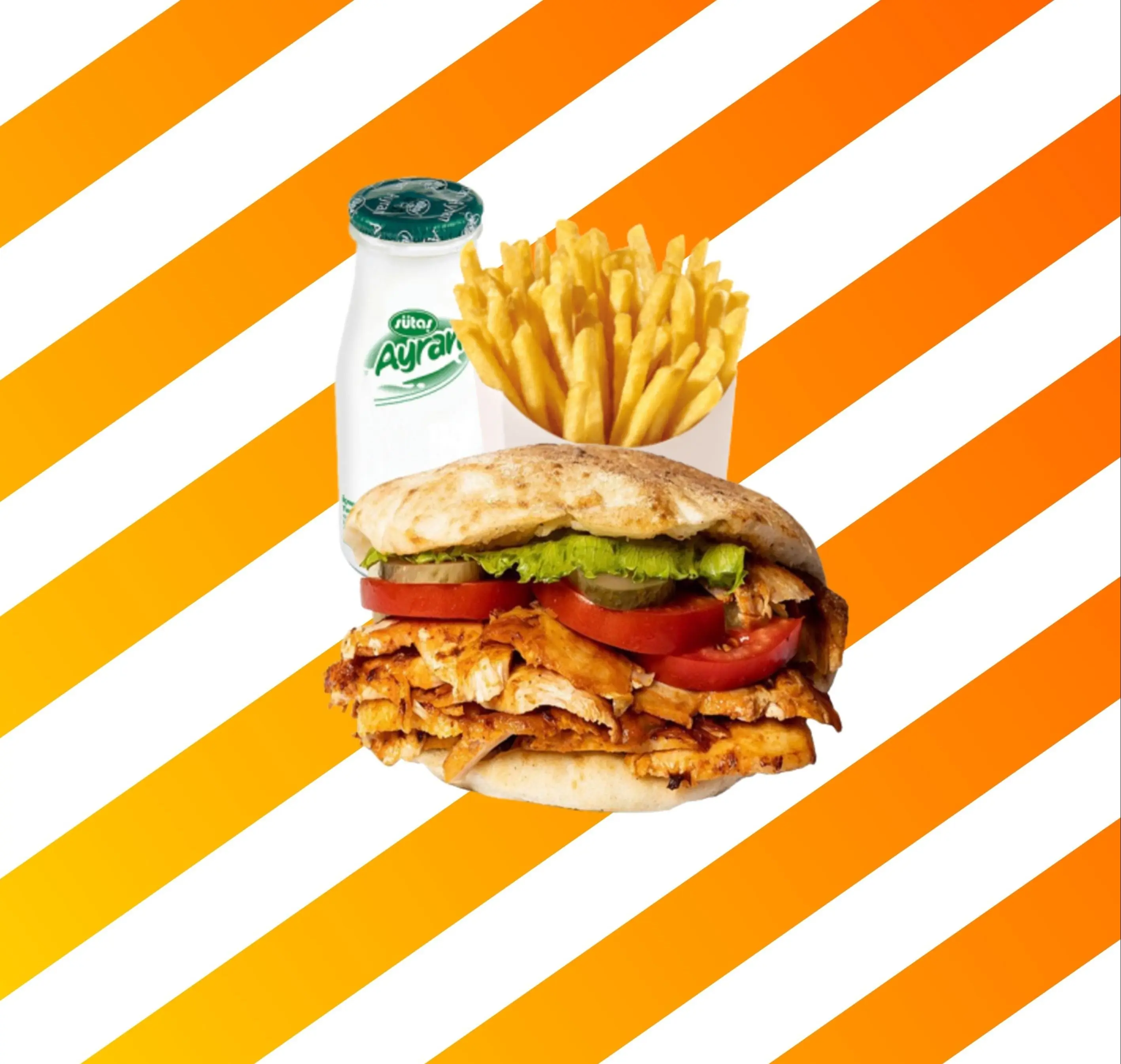 Gobit Ekmek Arası Hatay Usulü Tavuk Döner Menü