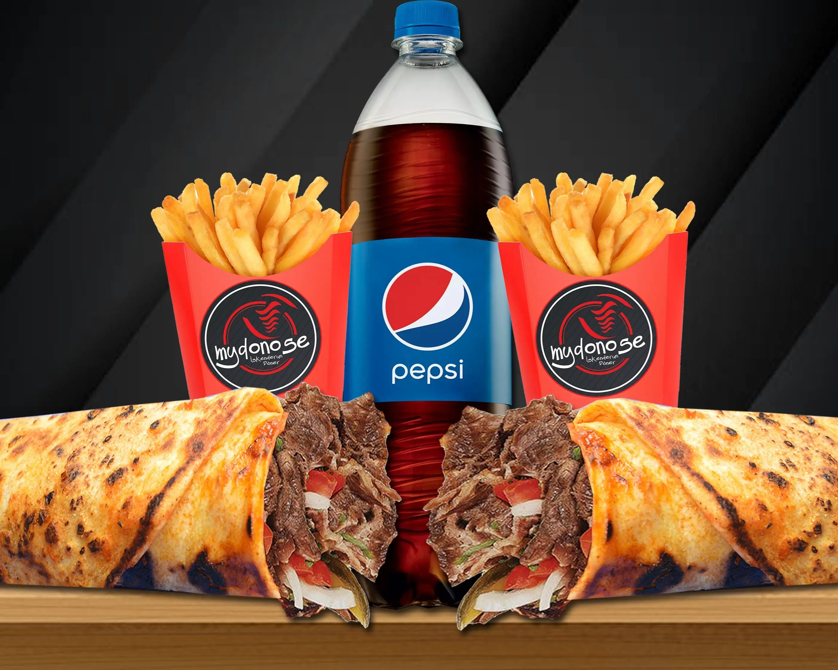 2'li Et Döner Dürüm Menü