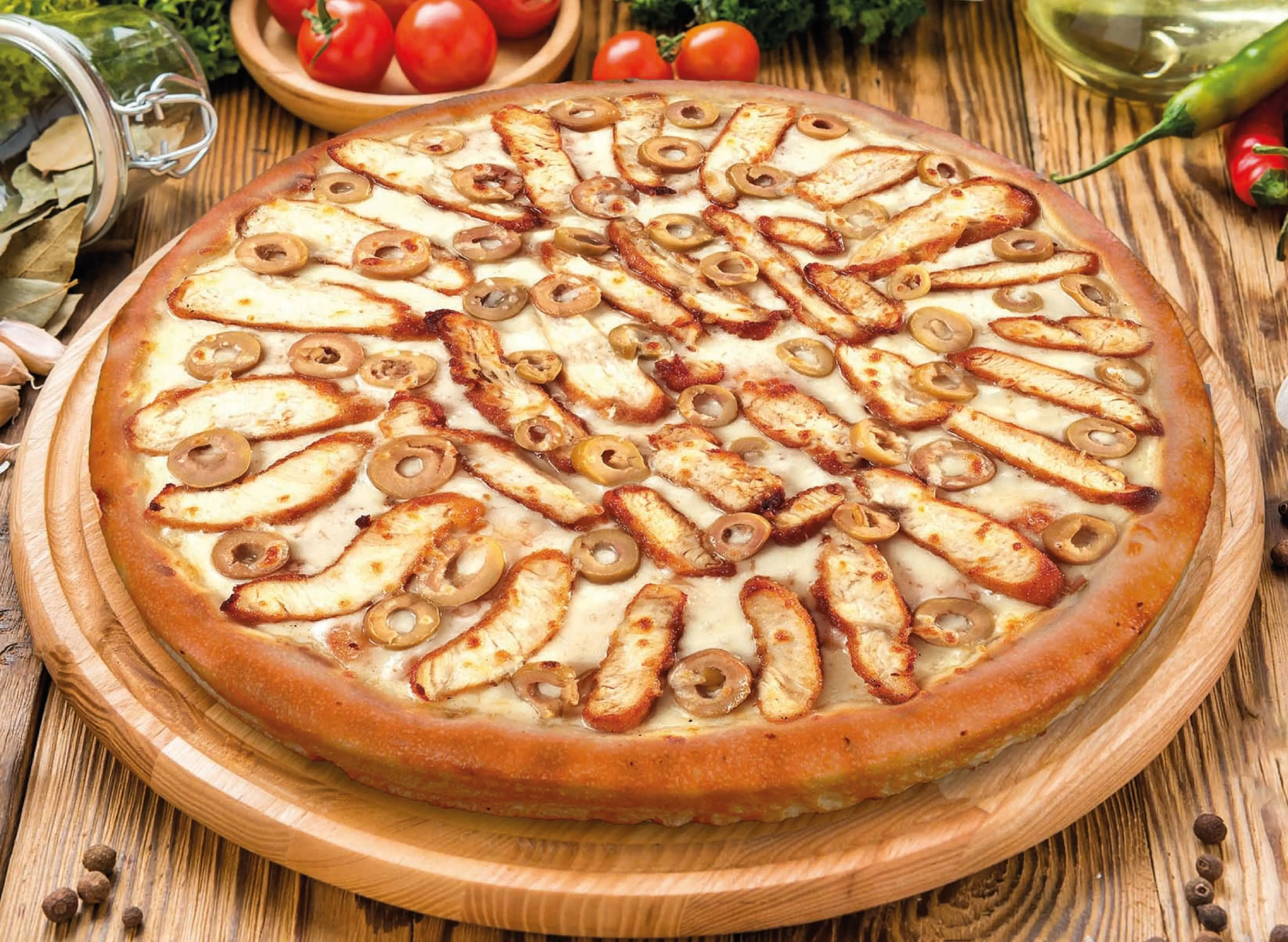 White Pizza (42 cm.)
