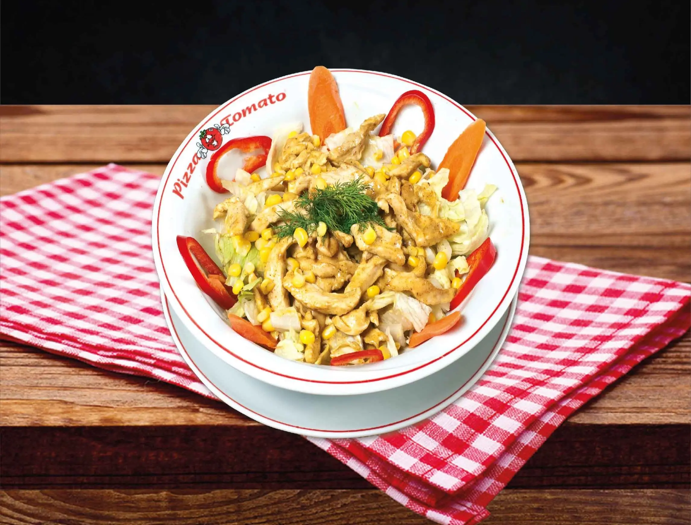 Köri Soslu Tavuklu Salata