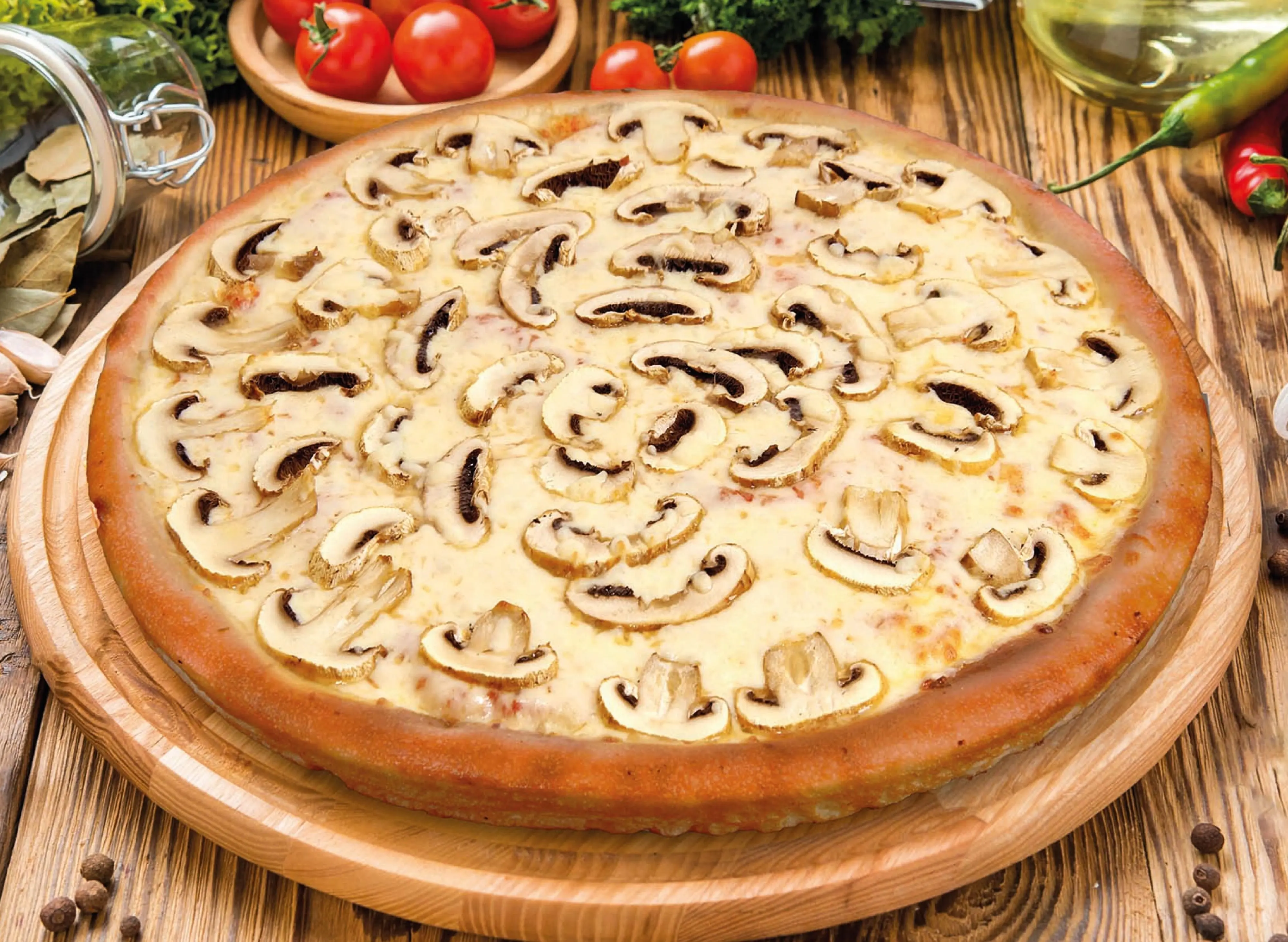 Mushroom Pizza (Büyük Boy)