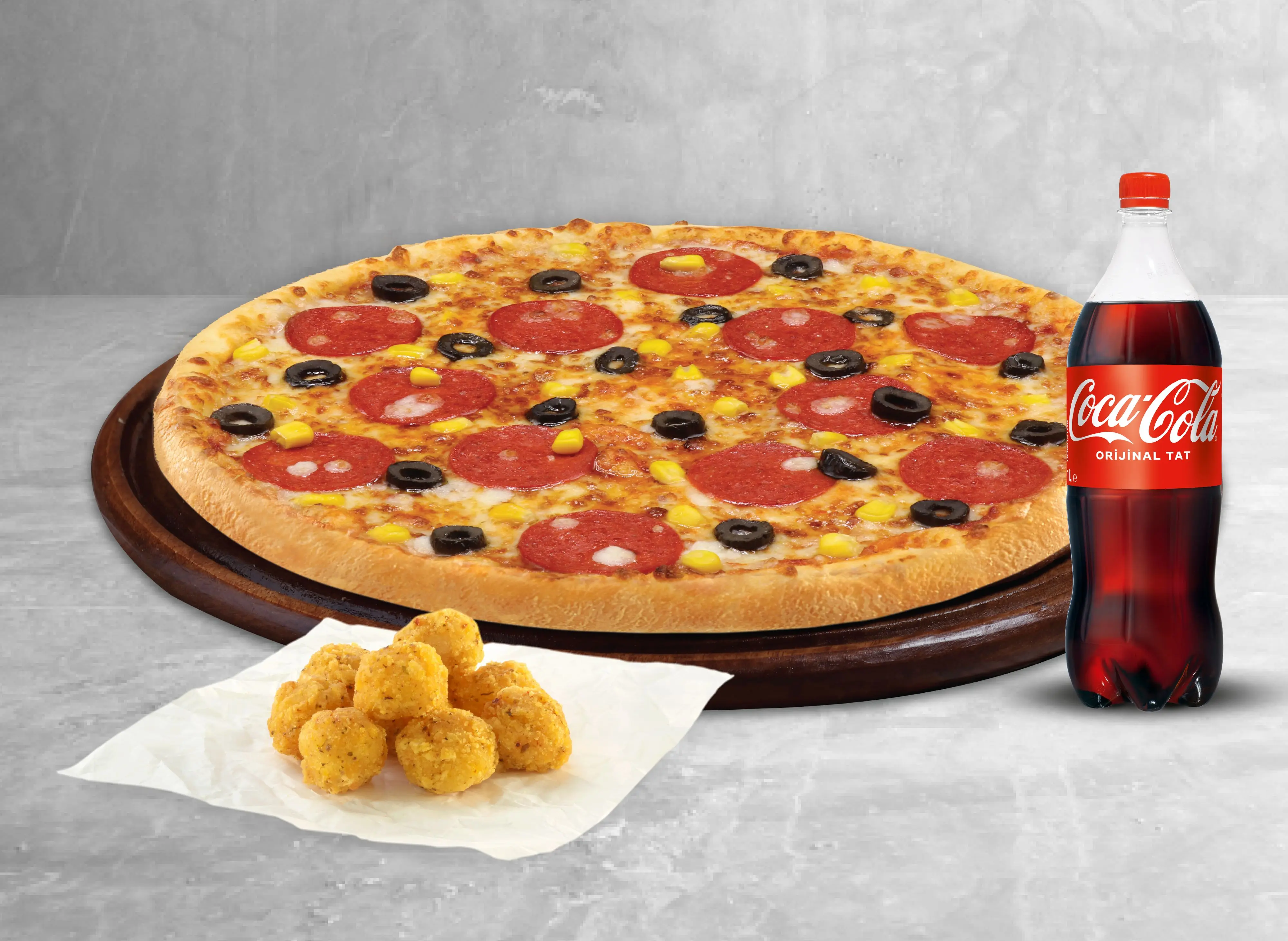 Pizza X-Large (12 Dilim) + Litrelik İçecek + Seçili Lezzetler