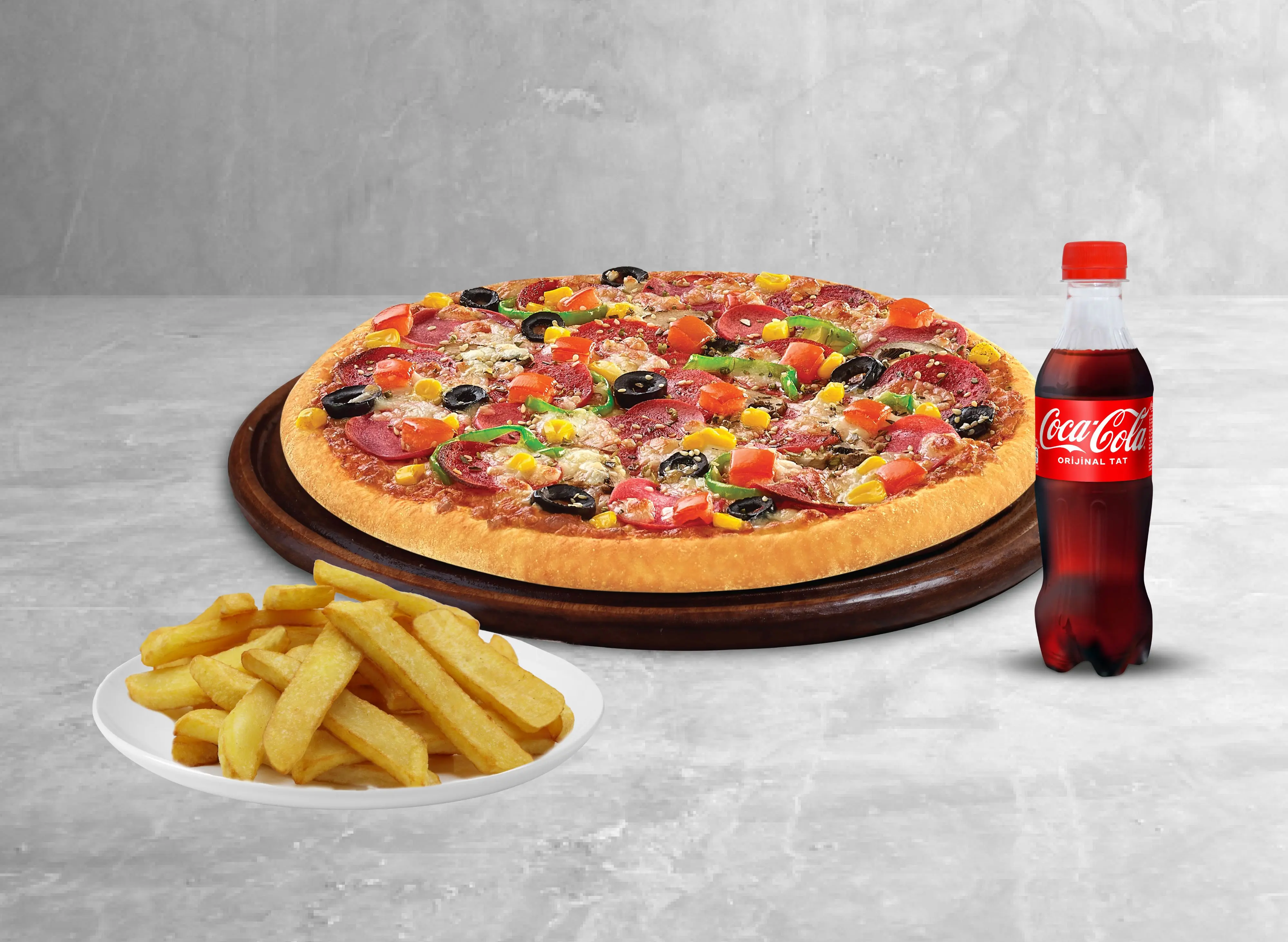 Orta Boy Bol Malzemos + İçecek (33 cl.) + Seçili Lezzetler