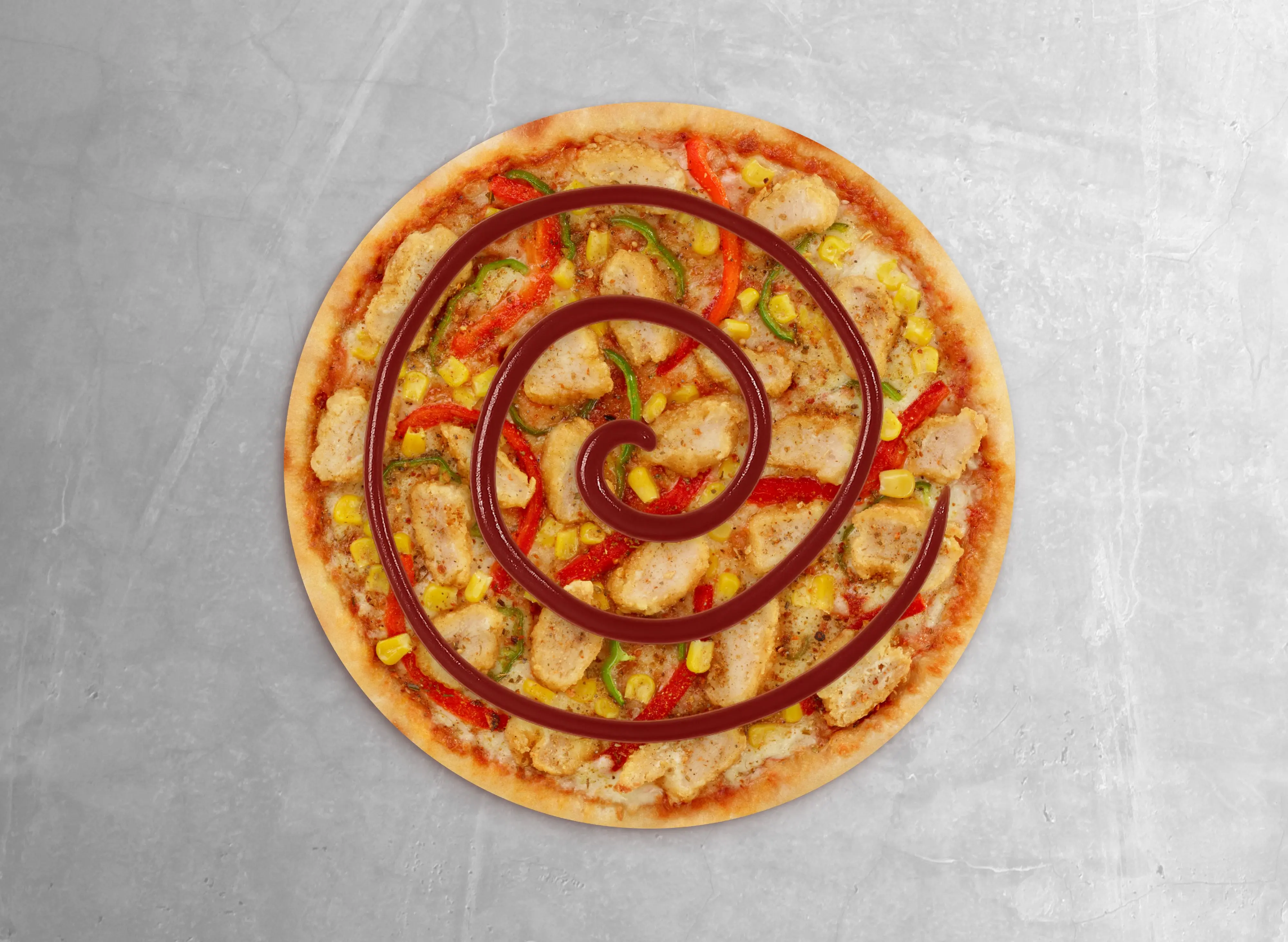 Barbekü Soslu Tavuklu Pizza (Büyük) 