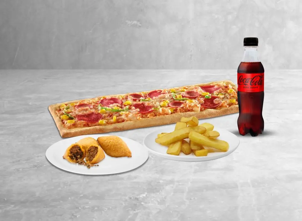 Pizzetta + 3'lü Mini İçli Köfte + Patates + İçecek (33 cl.)