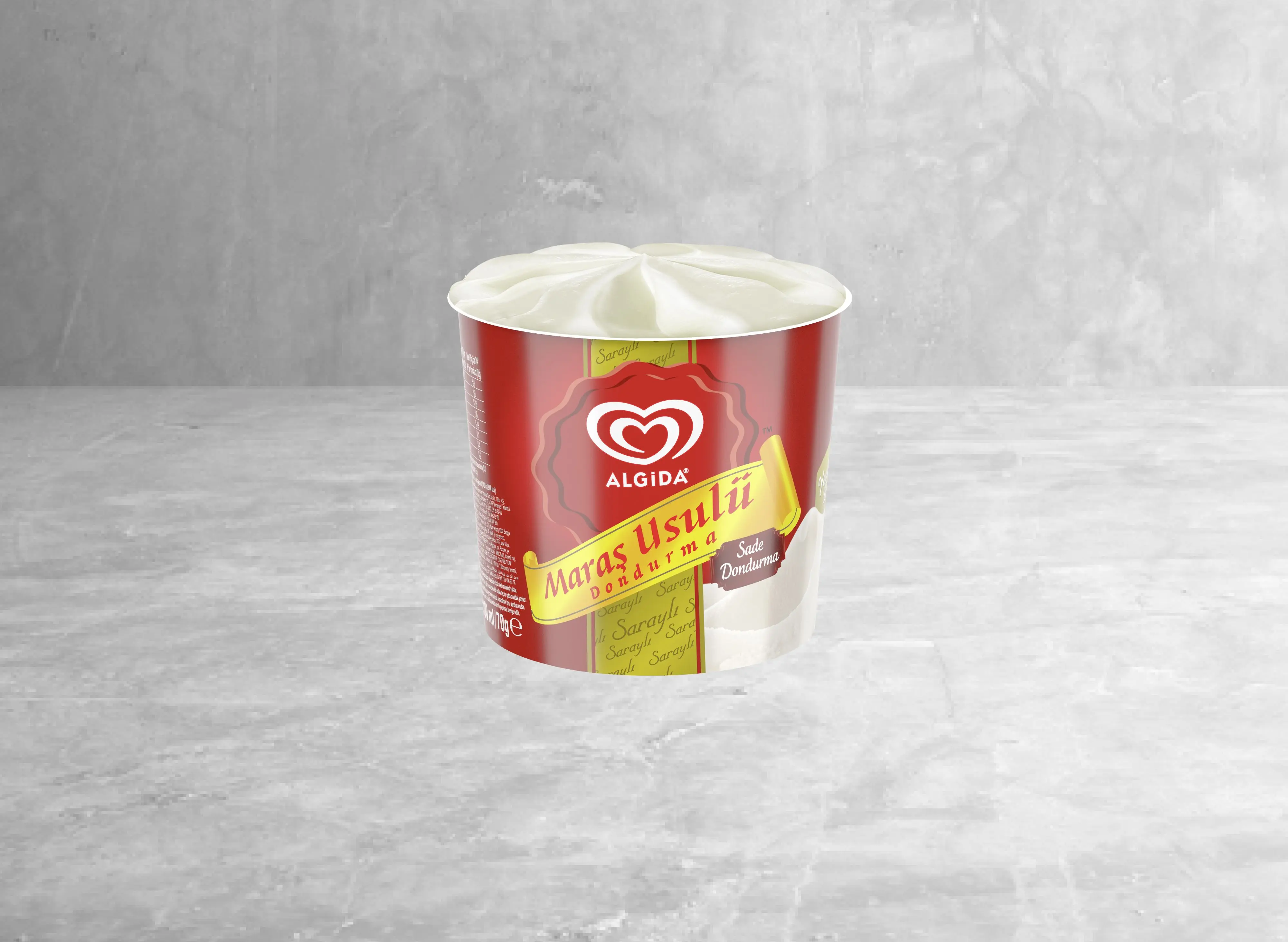 Algida Maraş Usulü Sade Cup Dondurma (105 ml.)