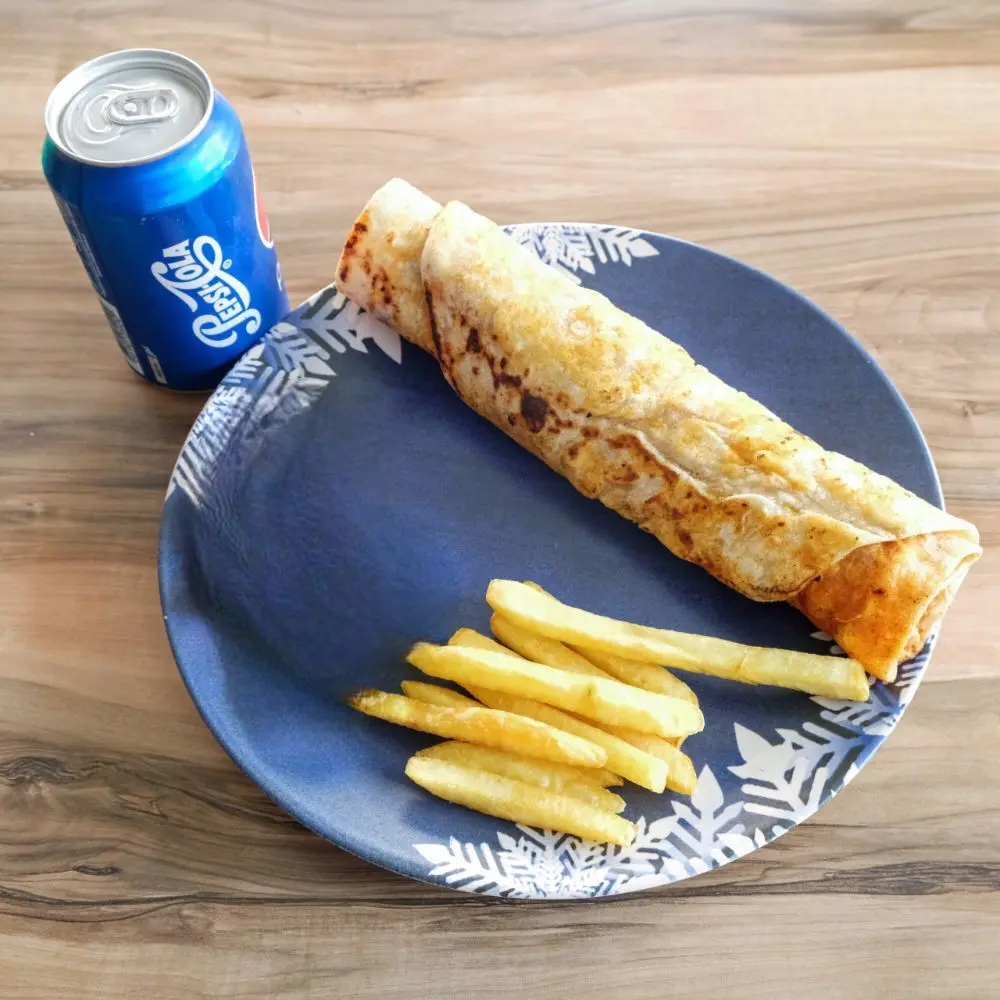 Tavuk Döner Dürüm (75 gr.) Menü