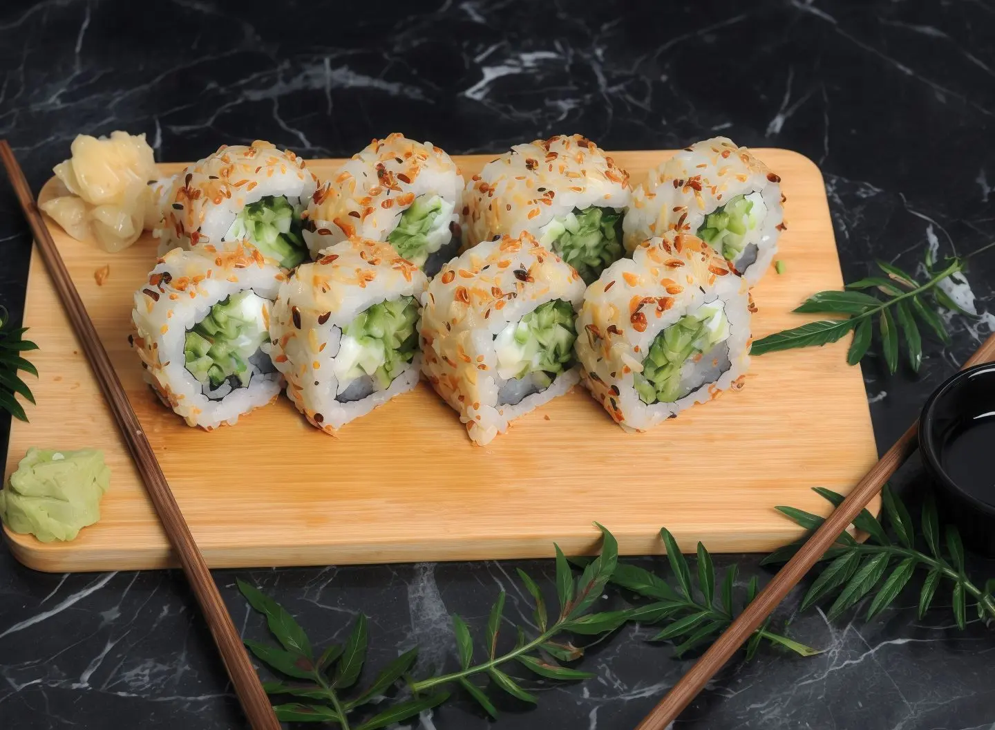 Crunch Sake Roll (8 pcs)