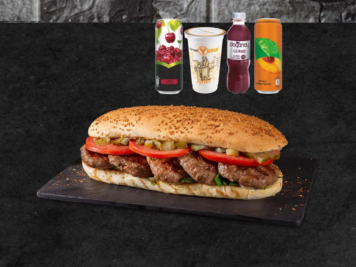 Tam Porsiyon Ekmek Arası Köfte Menü