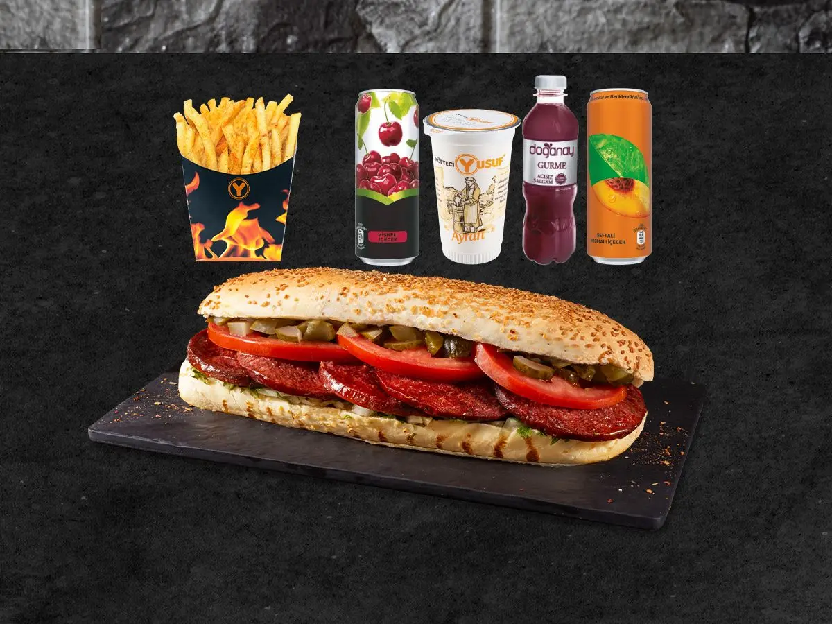 Patatesli Tam Porsiyon Ekmek Arası Sucuk Menü